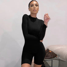 Load image into Gallery viewer, Mon Amie Cherry, Black jumpsuit, playsuit, romper, sexy wear, clubwear, sportwear
