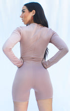 Load image into Gallery viewer, Mon Amie Cherry, TAN, NUDE, Beige jumpsuit, playsuit, romper, sexy wear, clubwear, sportwear, playsuit
