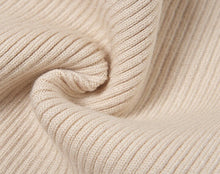 Load image into Gallery viewer, Mon Amie Cherry, Cropped Sweater, beige sweater, neck-arm sweater, soft sweater, streetwear, sexy sweater, casual
