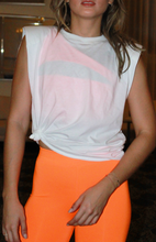 Load image into Gallery viewer, Mon Amie Cherry, Crop top, 2 piece set, knee length set, neon orange, sexy set, lounge set
