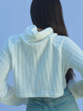 Load image into Gallery viewer, Mon Amie Cherry, Sexy Sweater, White sweater, soft , cropped sweater, casual, streetwear, 
