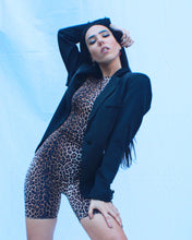 Load image into Gallery viewer, Mon Amie Cherry, Animal Print, sexy mom, sensual,Animal Print Playsuit, romper, playsuit, clubwear, sexy wear
